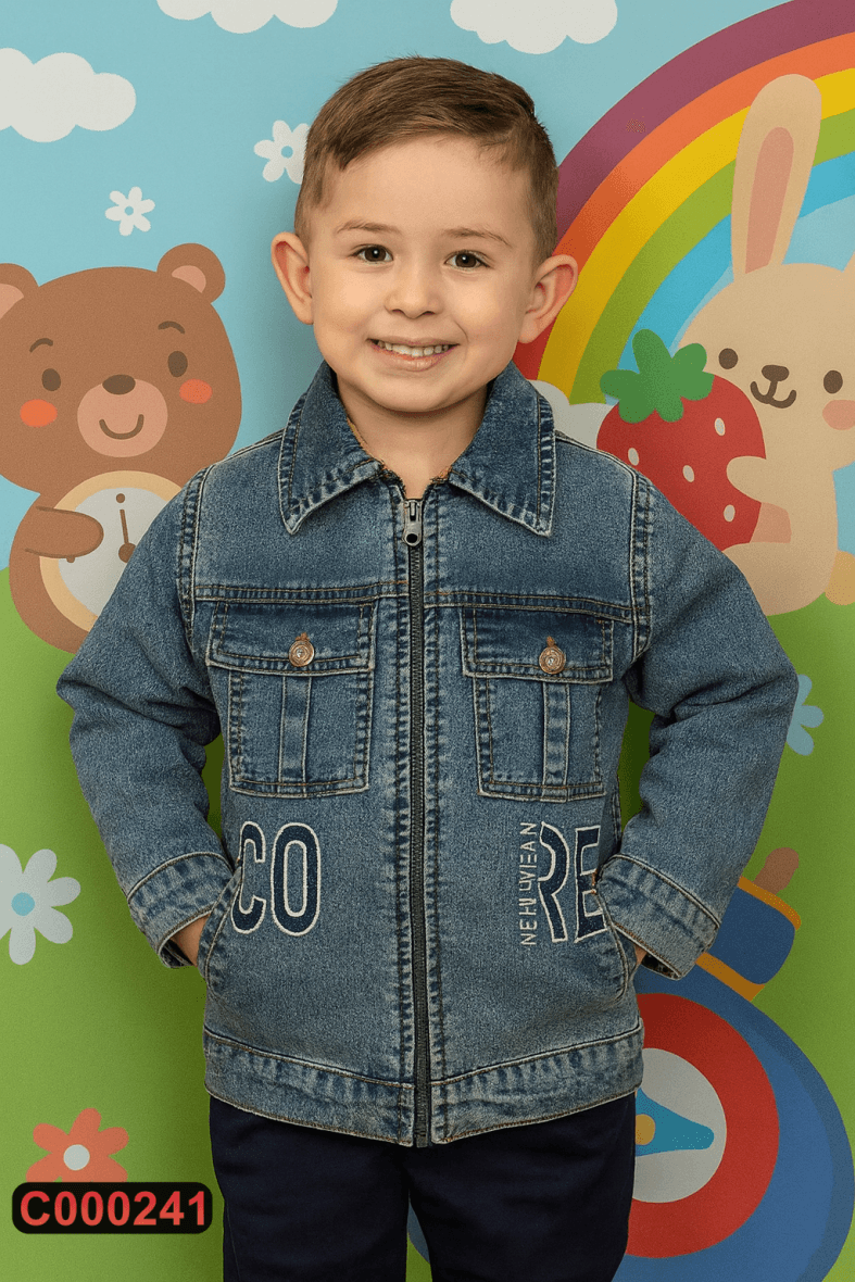 Džins jakna – postavljena (116-134)