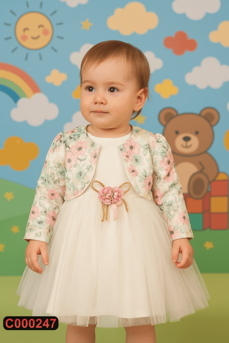 Bebi haljinica sa bolerom (74-86)