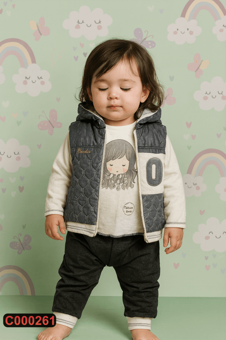 Pamučni komplet iz 3 dela (68-86)