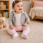 Trodelni komplet za bebe sa bodićem i duksericom