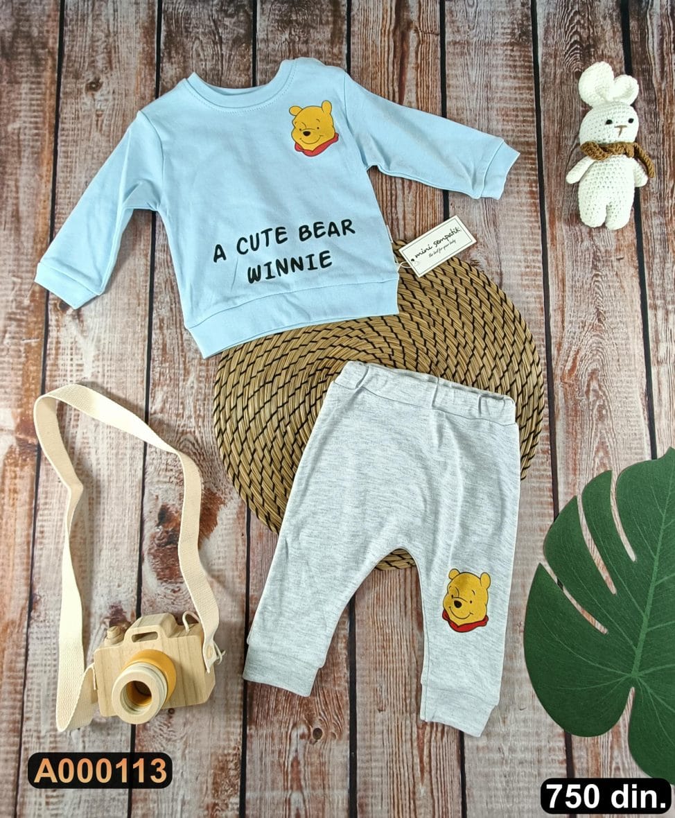 Pamučni komplet iz 2 dela (62-74)