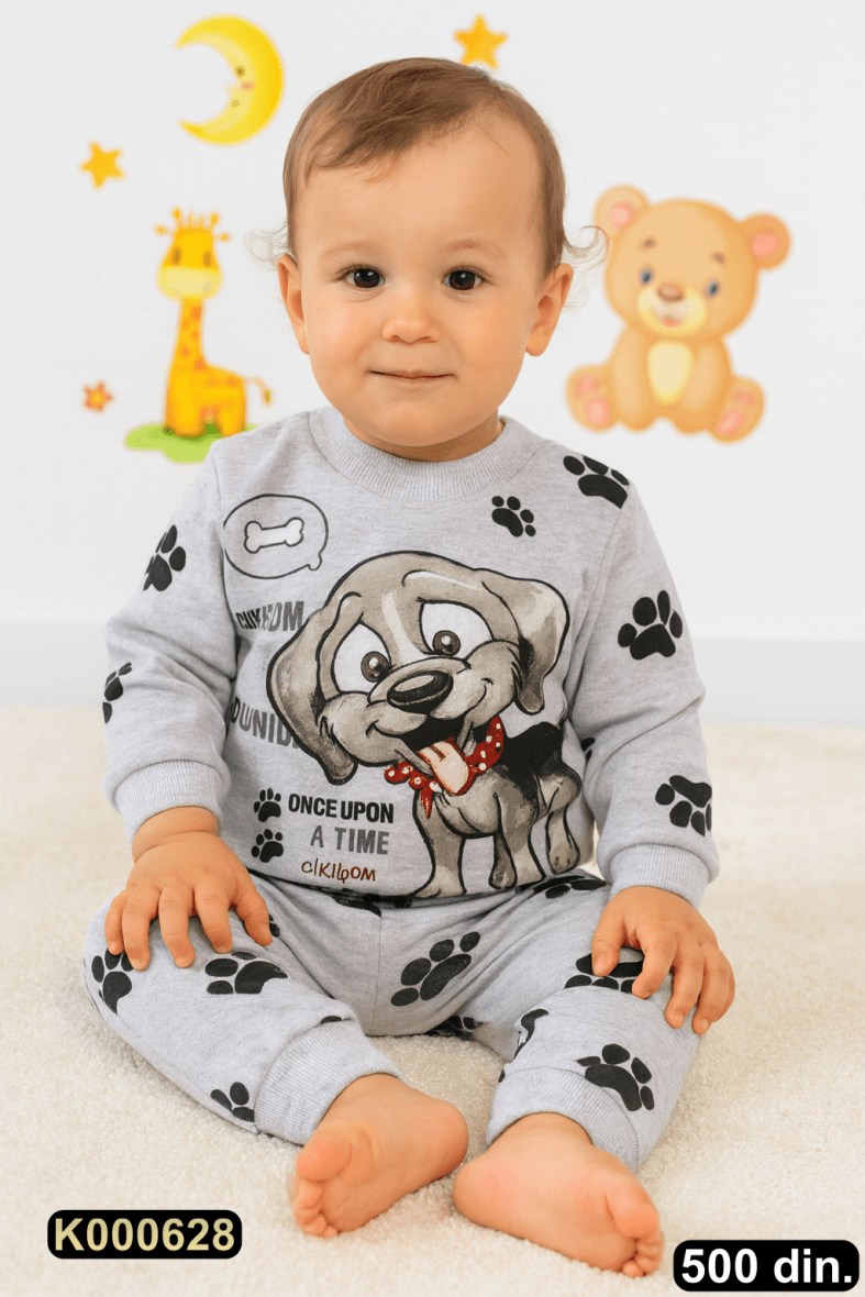 Pamučna pidžama iz 2 dela (80-92)