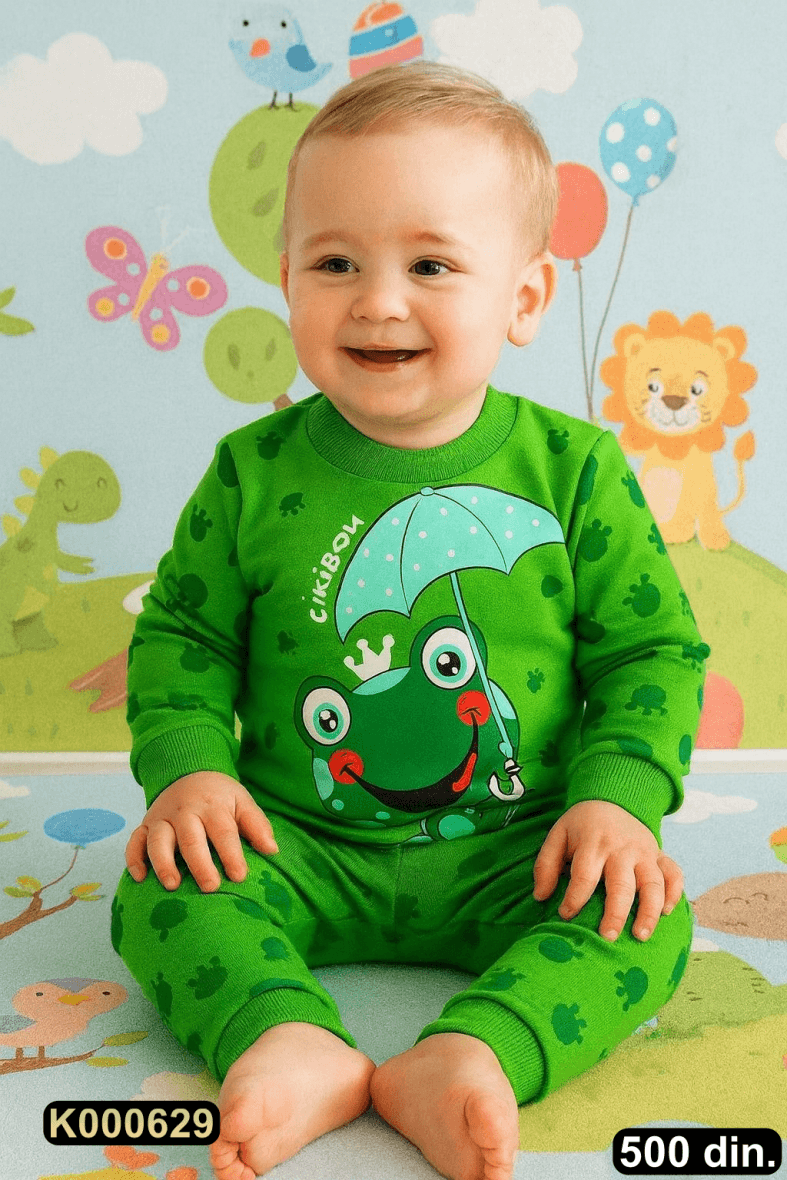 Pamučna pidžama iz 2 dela (80-92)