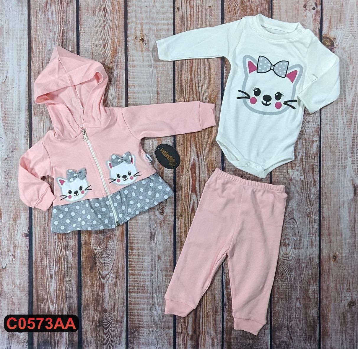 Pamučni komplet iz 3 dela (56-68)