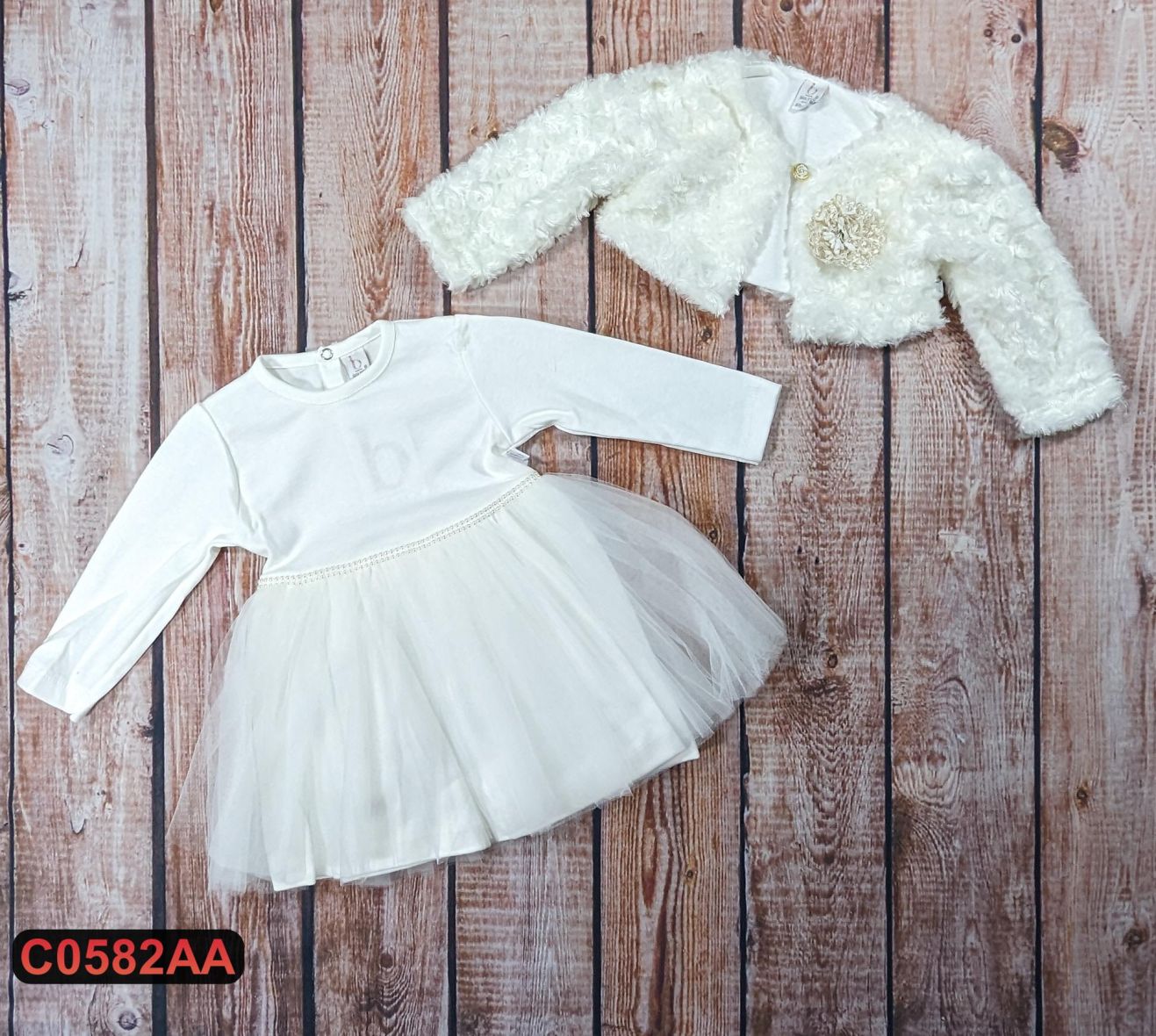 Bebi haljina sa bolerom (74-86)