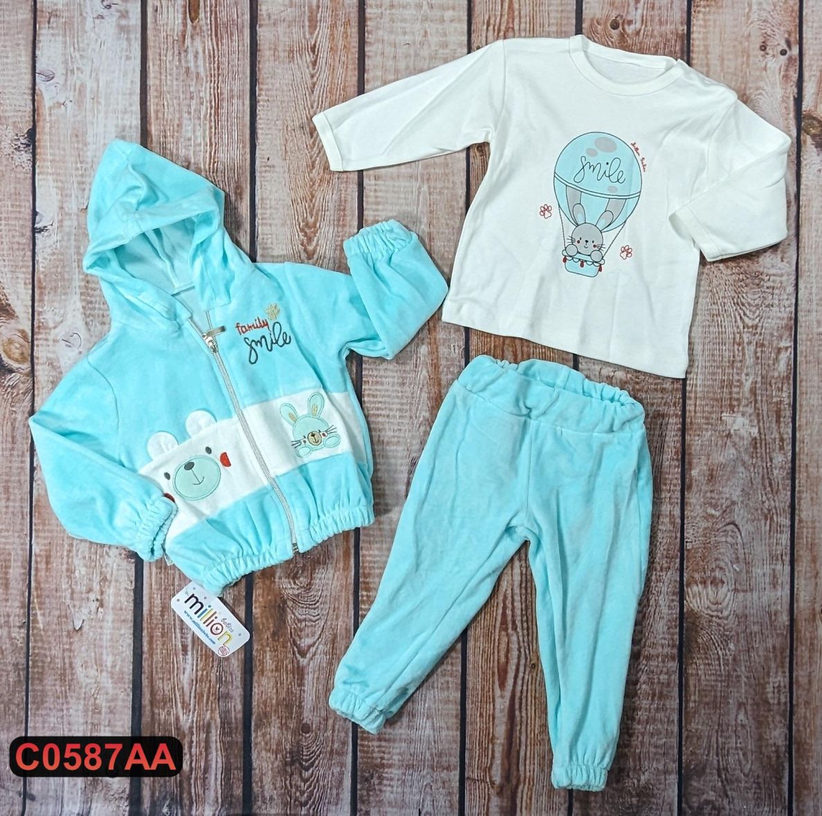 Plišani komplet iz 3 dela (62-80)