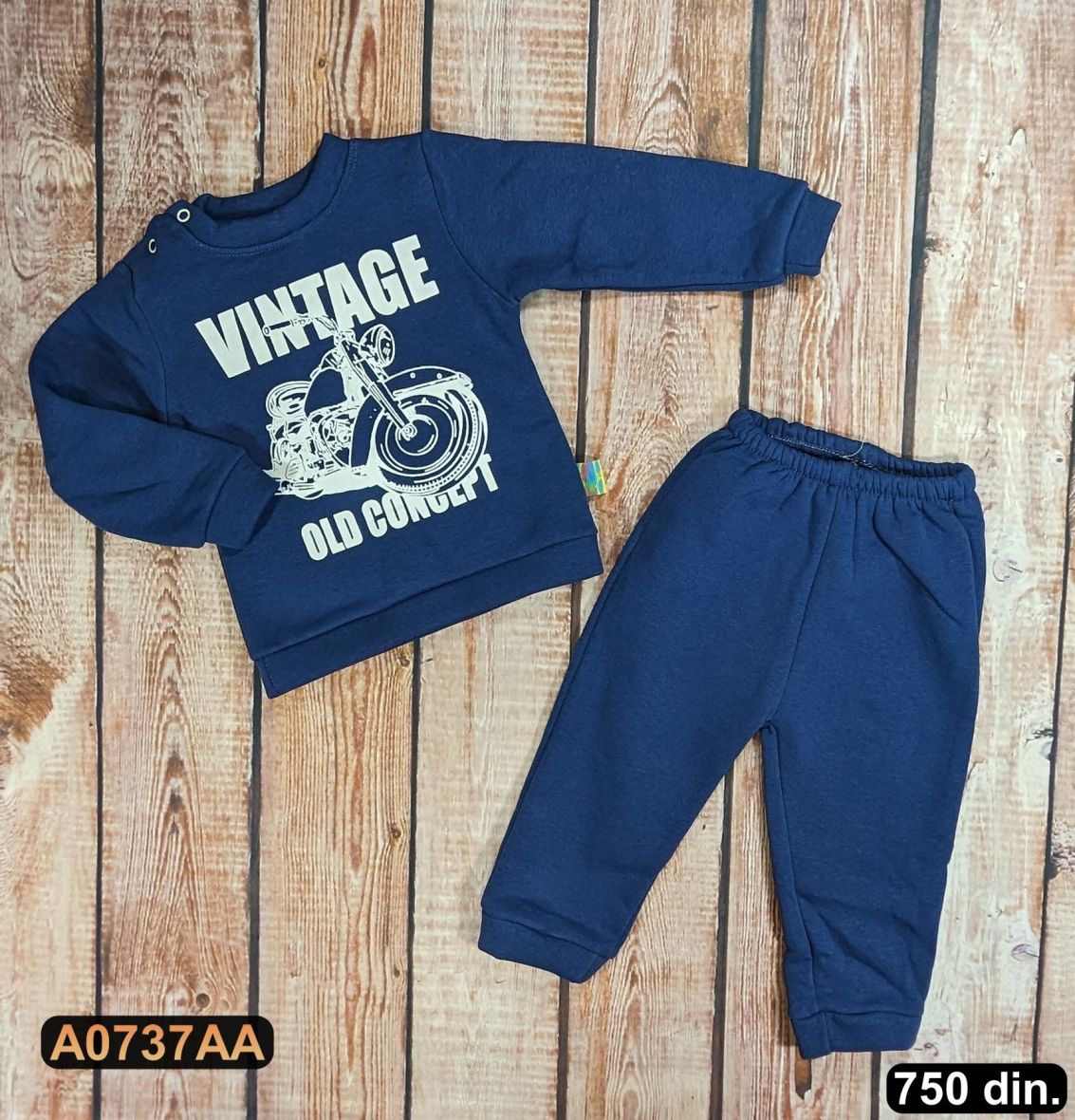 Pamučni komplet iz 2 dela – postavljen (80-98)