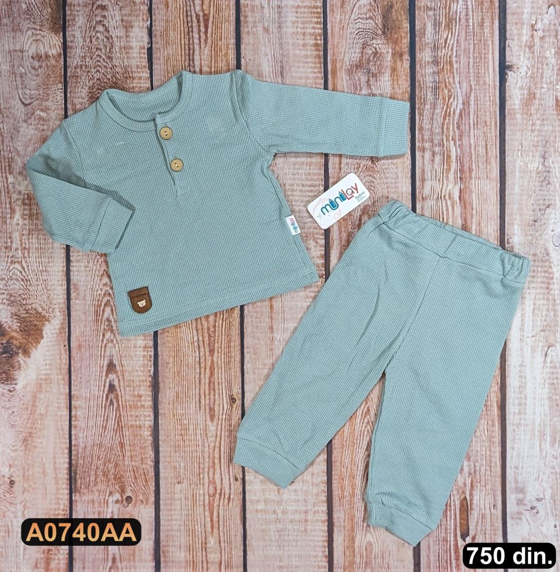 Pamučni komplet iz 2 dela (62-80)