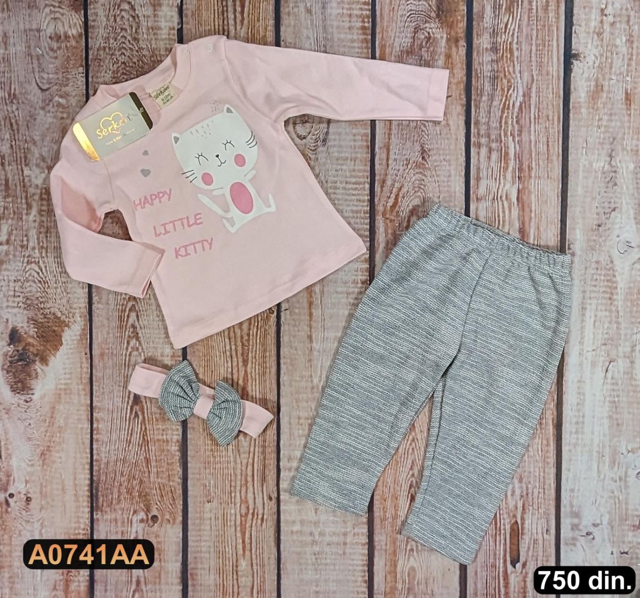 Pamučni komplet iz 3 dela (68-80)