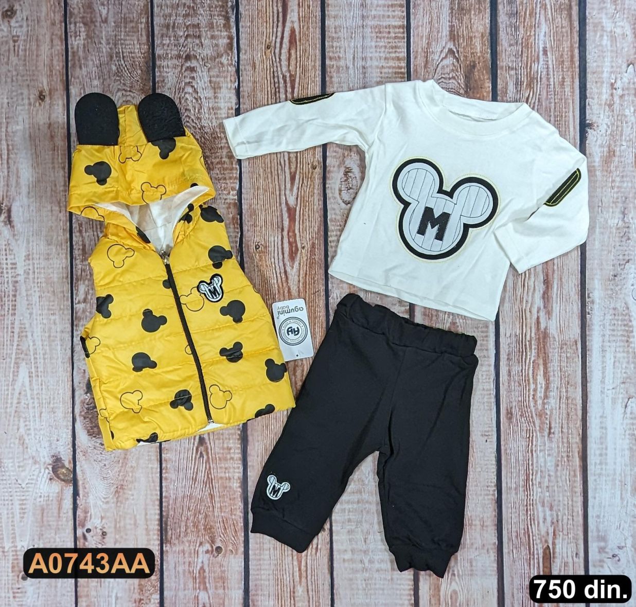 Trodelni komplet sa prslukom (68-80)