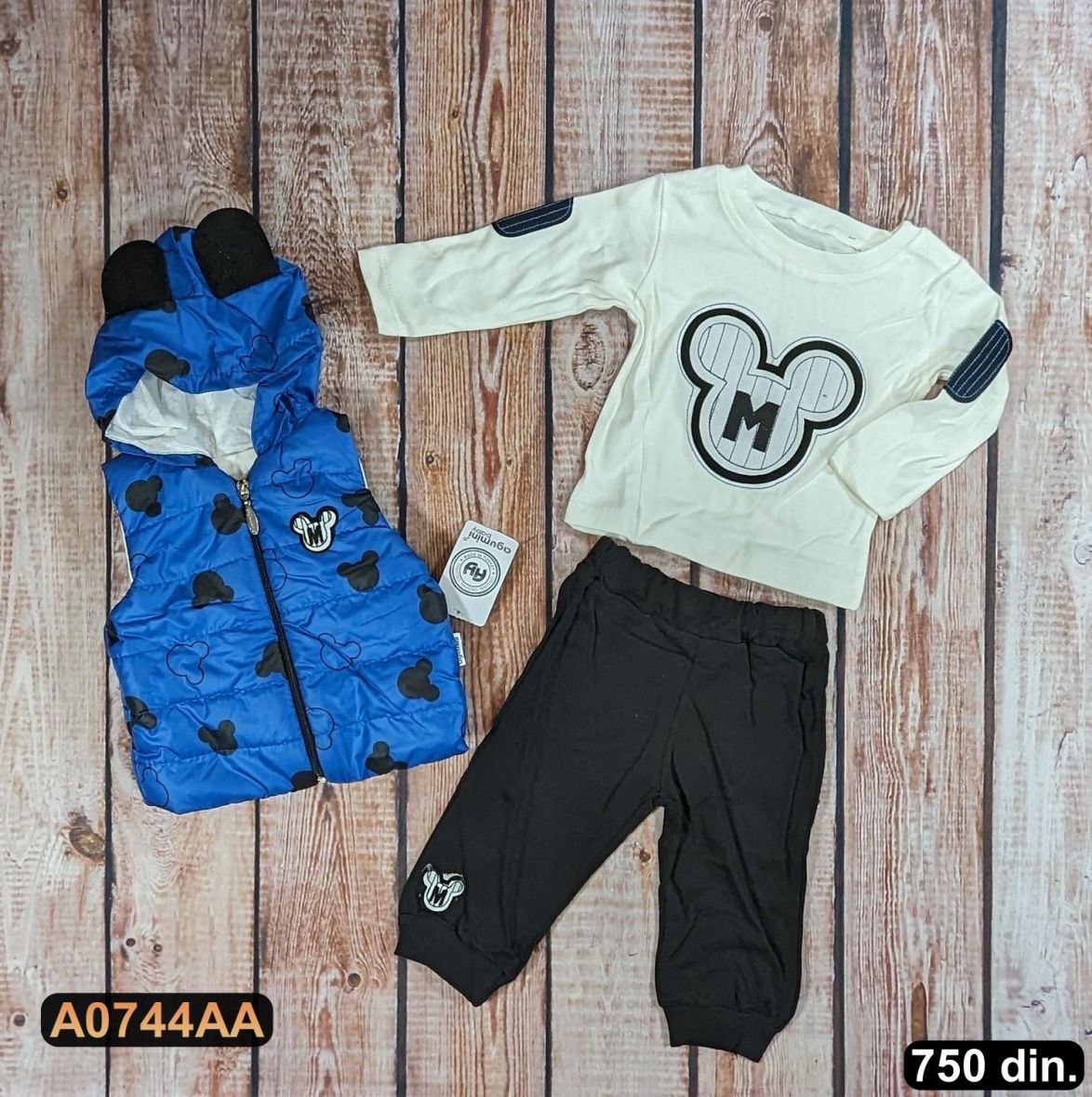 Trodelni komplet sa prslukom (68-80)