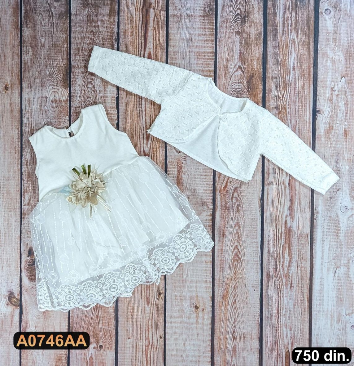 Bebi haljina sa bolerom (68-80)