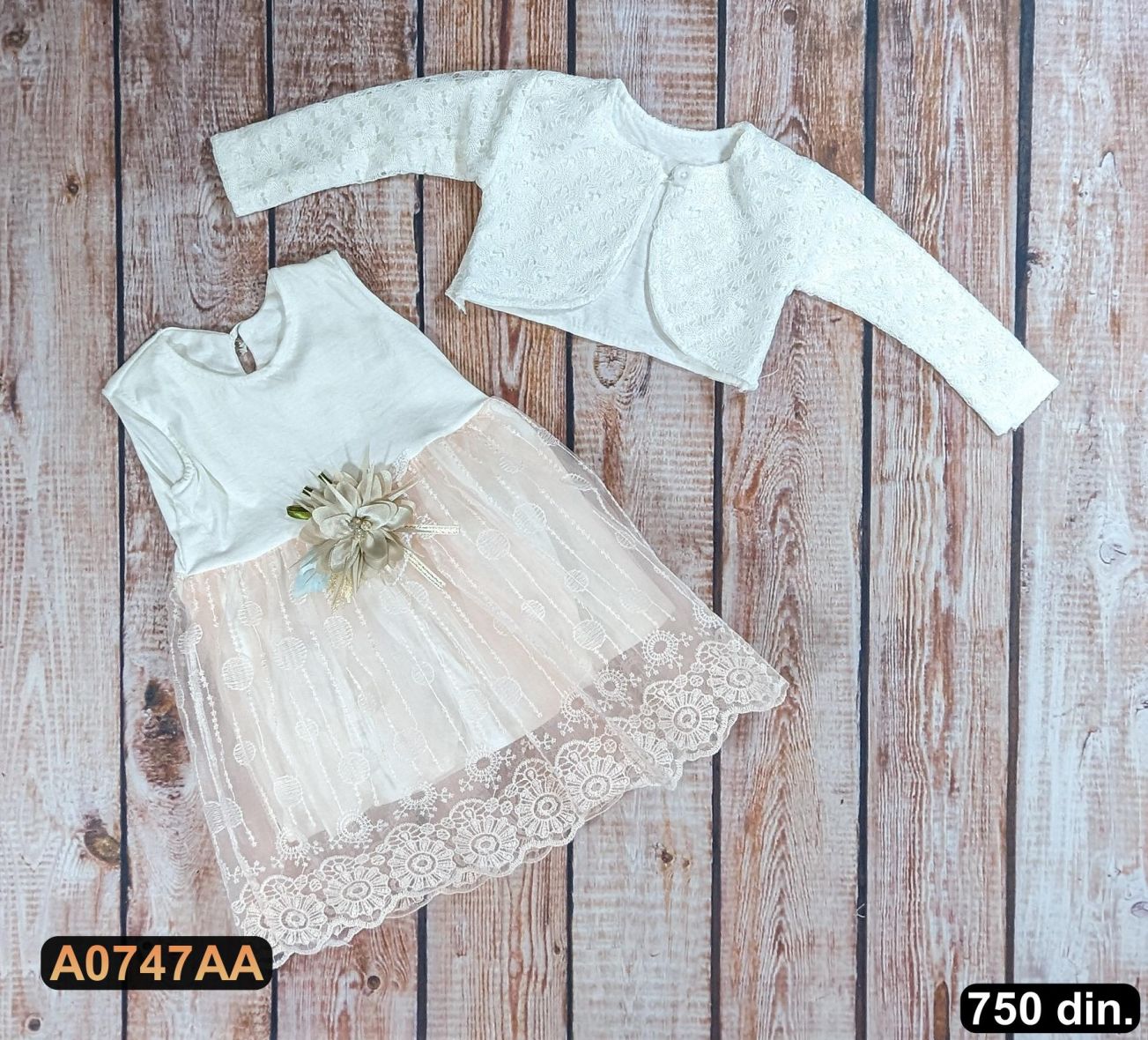 Bebi haljina sa bolerom (68-80)