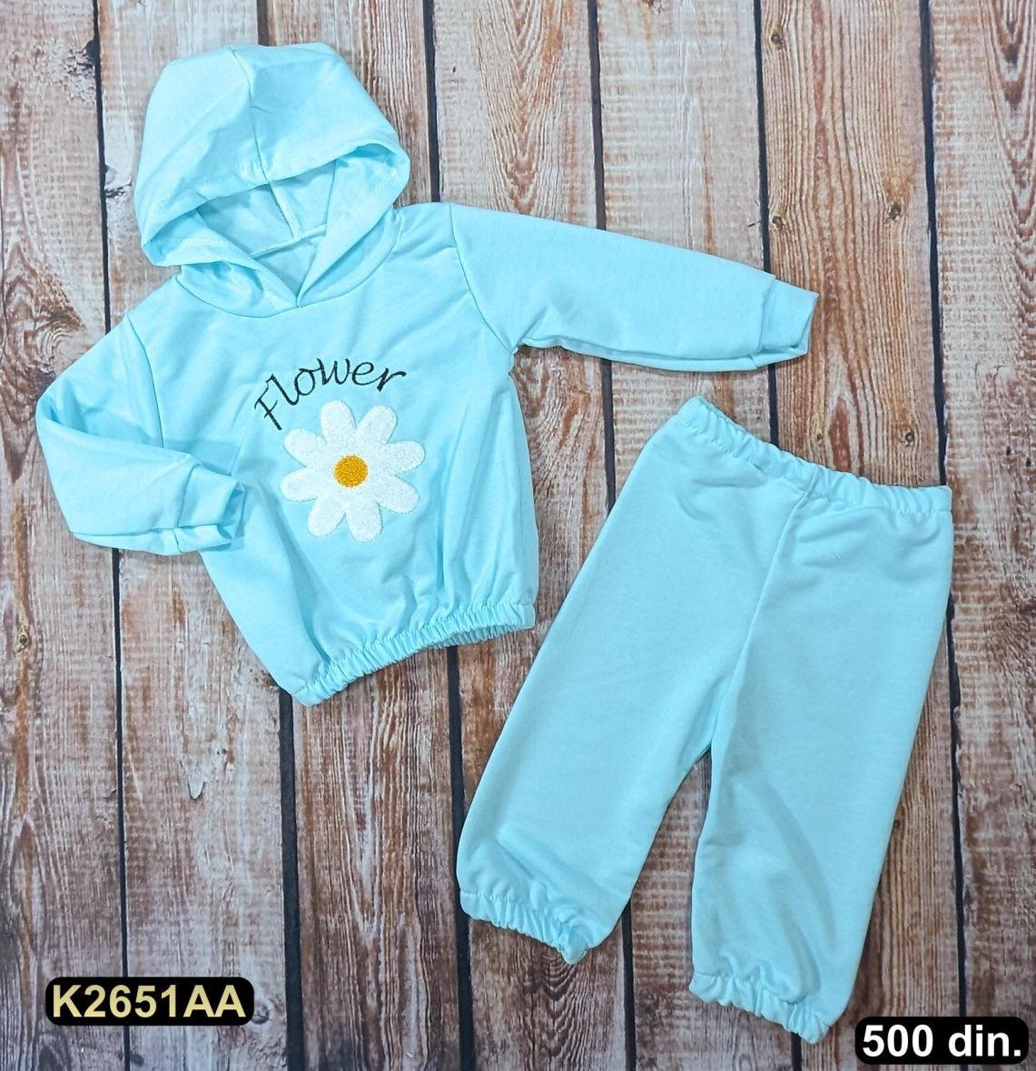 Pamučni kompletić iz 2 dela (68-86)