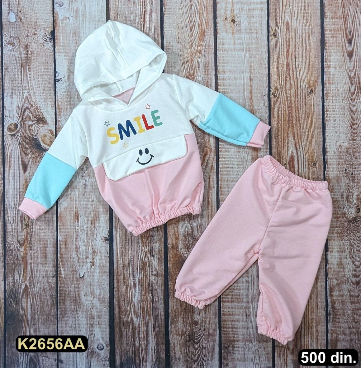 Pamučni kompletić iz 2 dela (68-86)