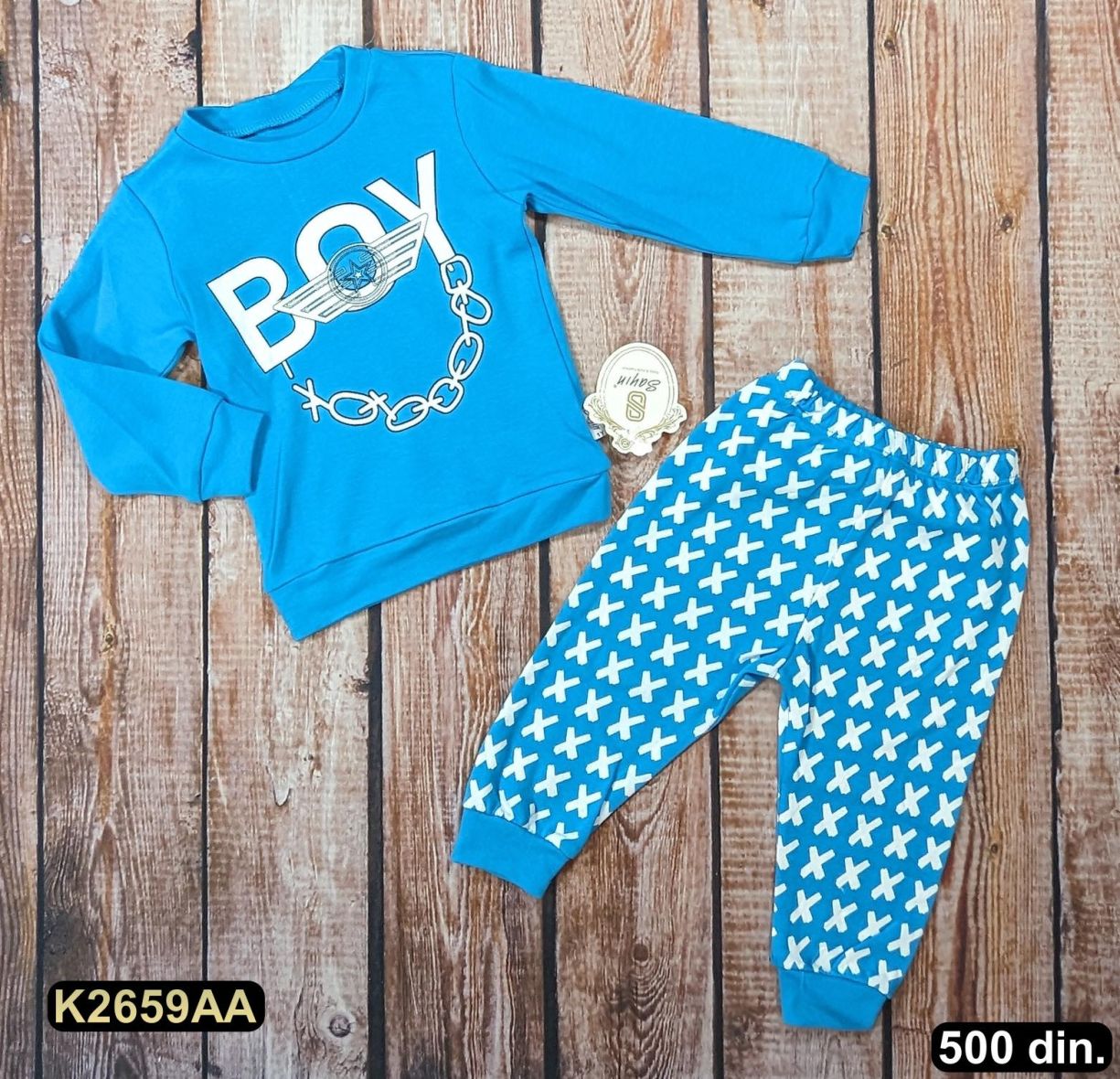 Pamučni komplet iz 2 dela (80-104)