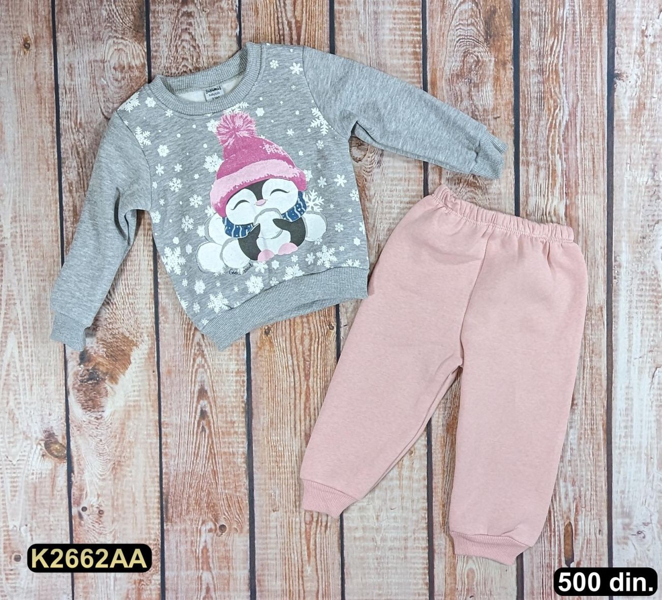 Pamučni komplet iz 2 dela – postavljen (80-98)