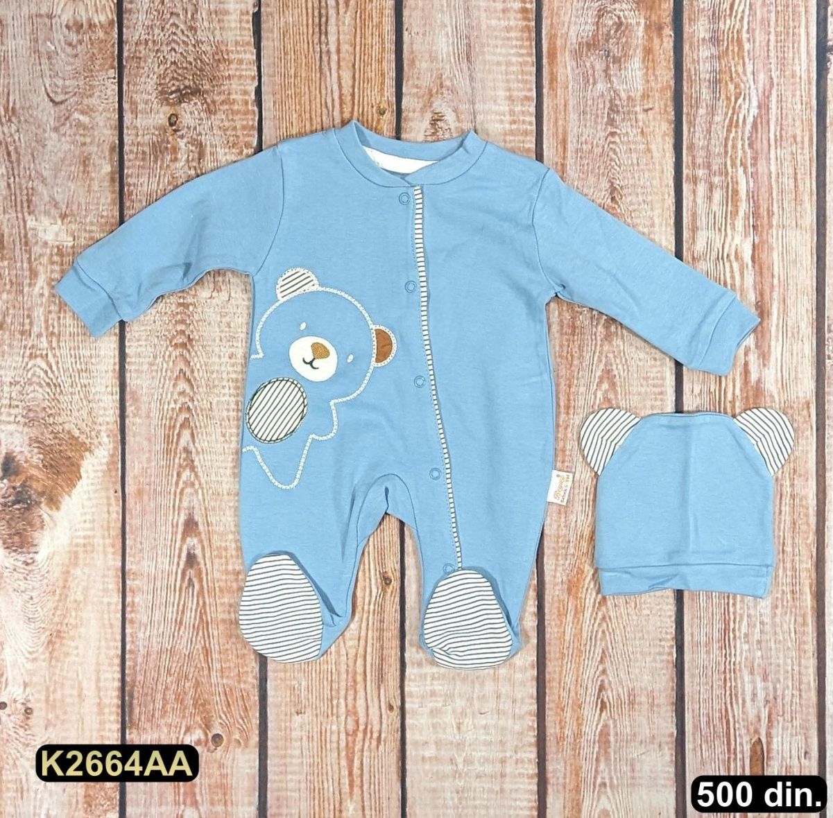 Pamučna zekica sa kapicom (56-74)