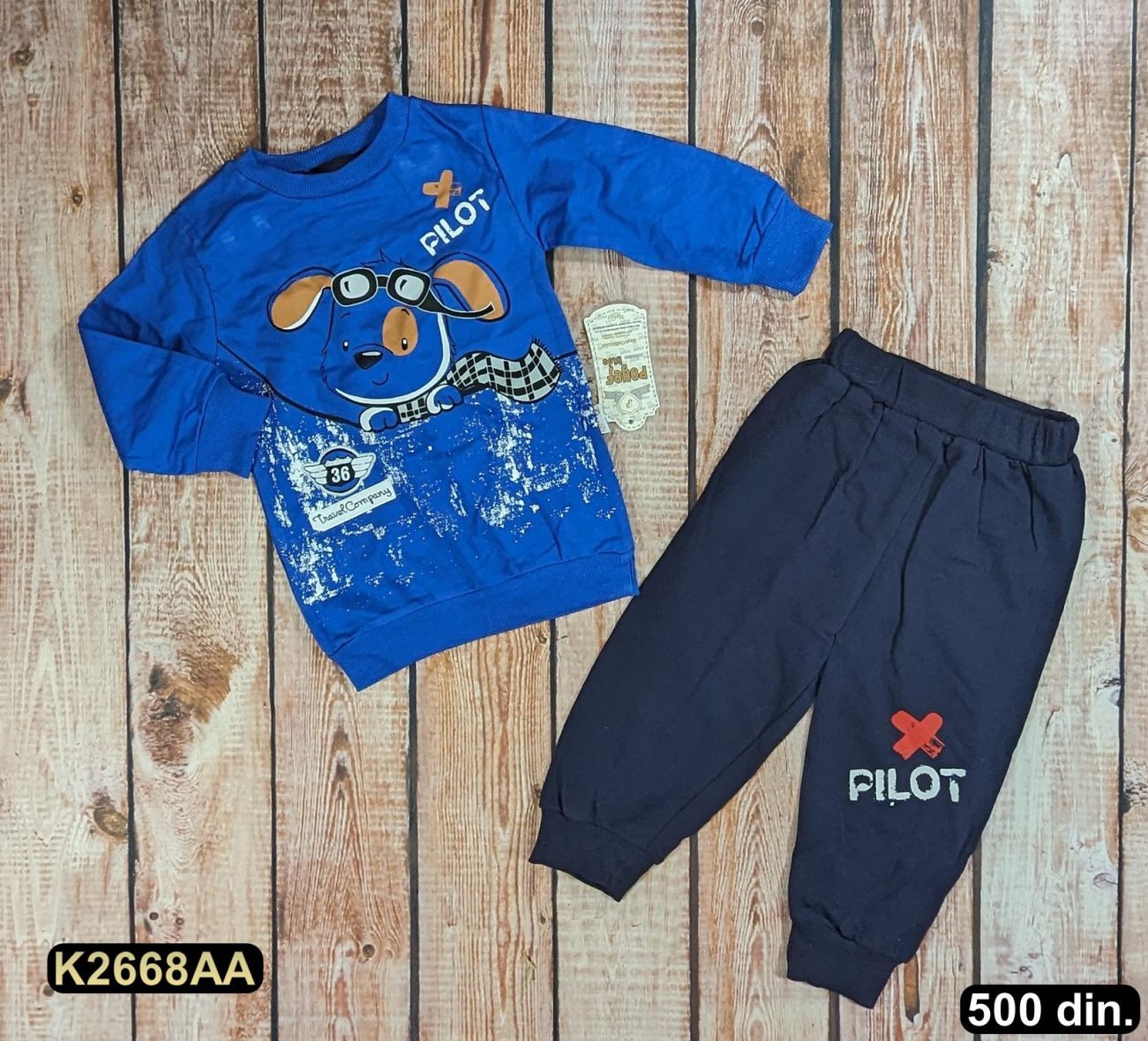 Pamučni komplet iz 2 dela (92-110)