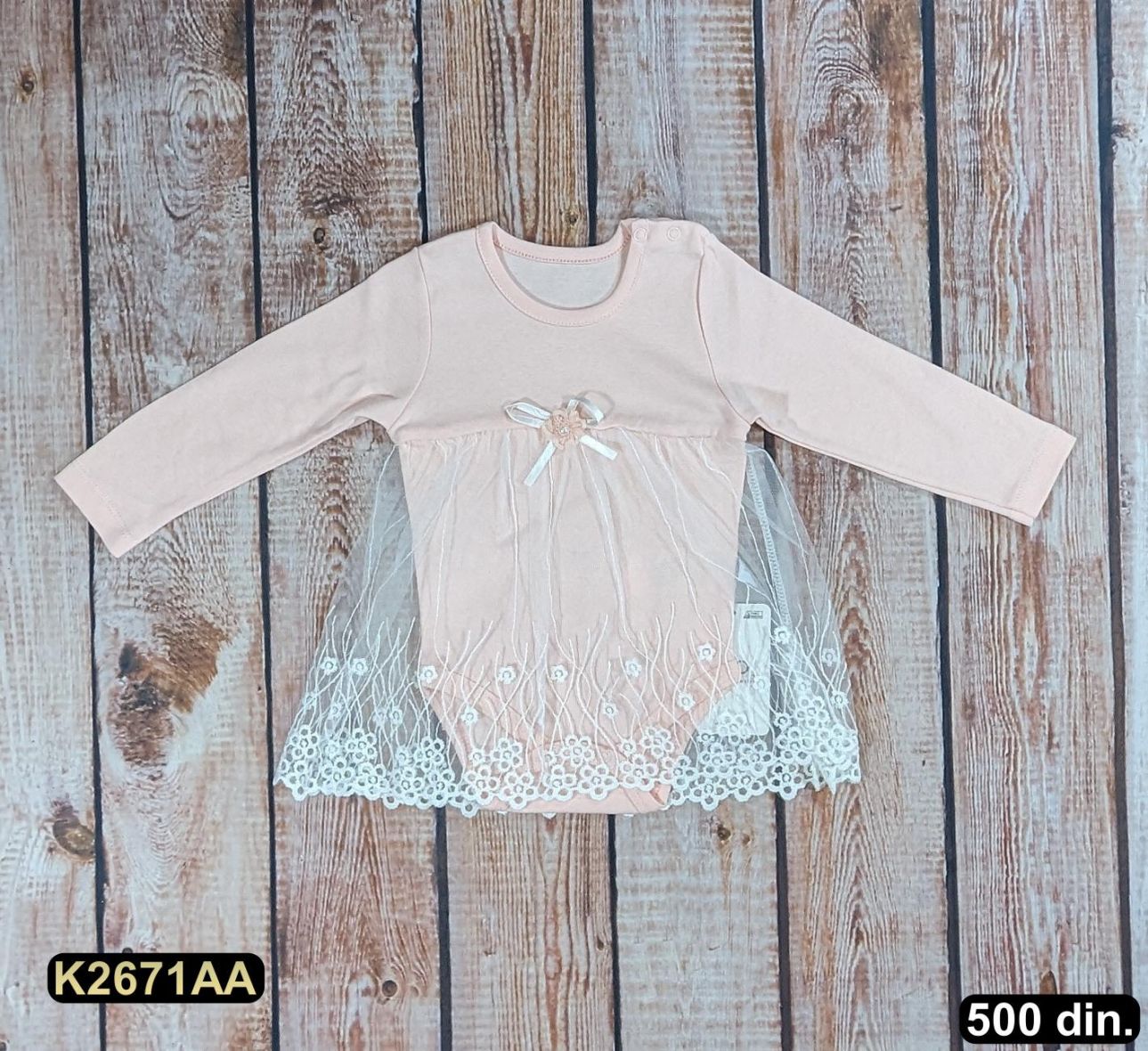 Pamučna bodi haljina (62-86)