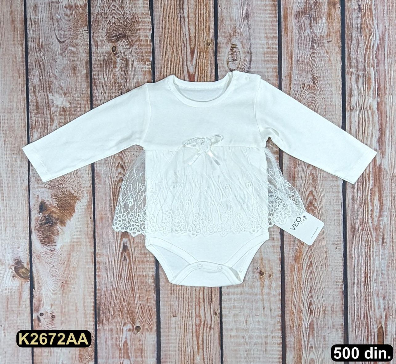 Pamučna bodi haljina (62-86)