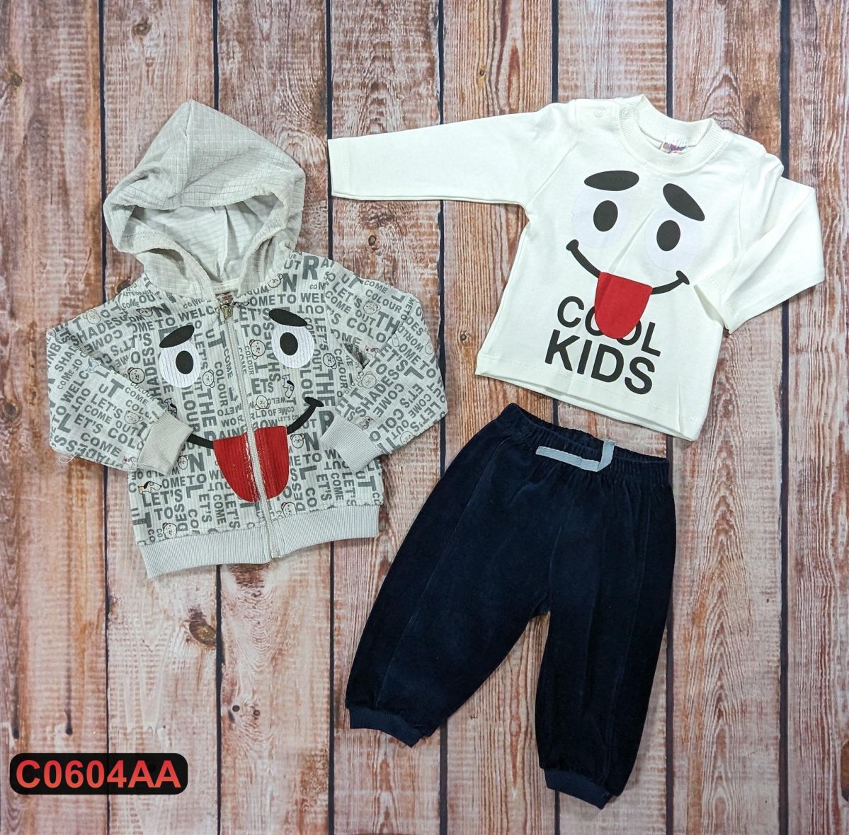 Plišani komplet iz 3 dela (68-80)