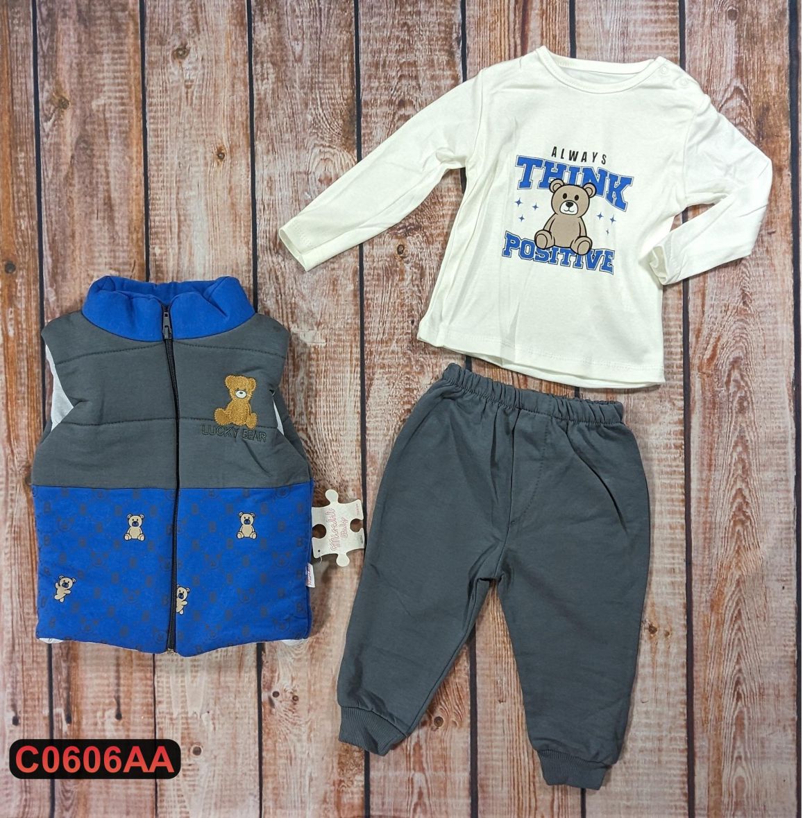 Trodelni komplet sa prslukom (74-92)