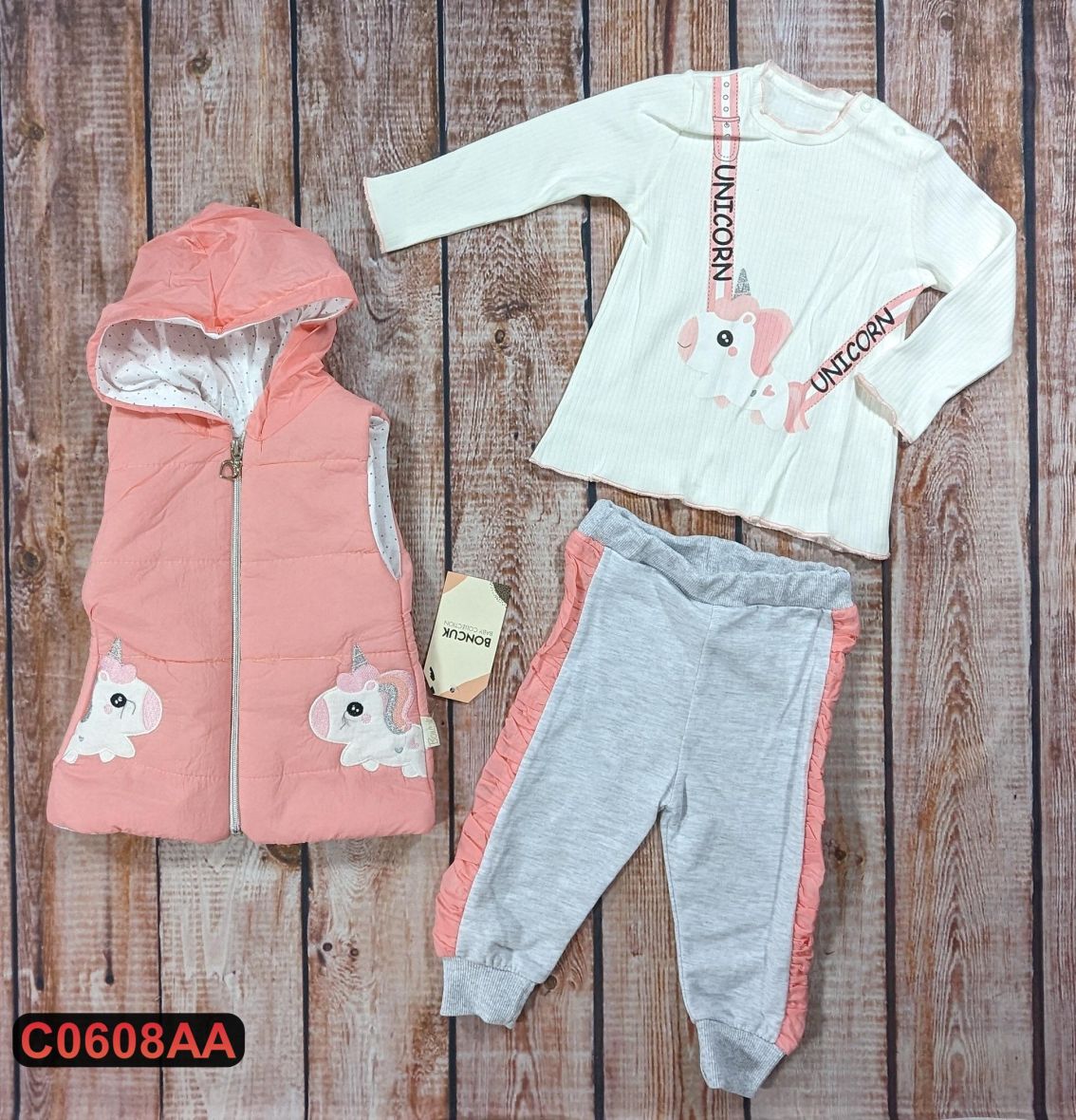 Trodelni komplet sa šuškavim prslukom (68-86)