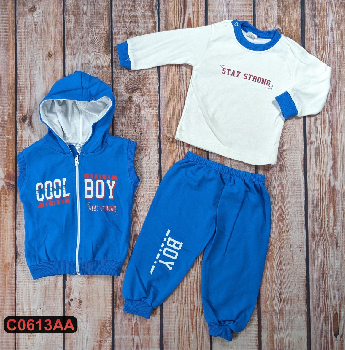 Pamučni komplet iz 3 dela (68-86)