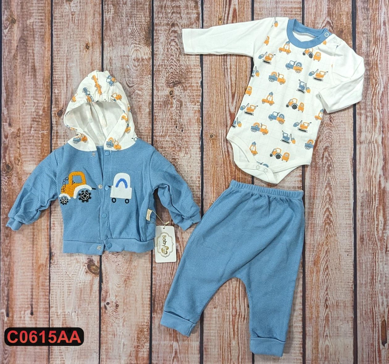 Pamučni komplet iz 3 dela (56-68)