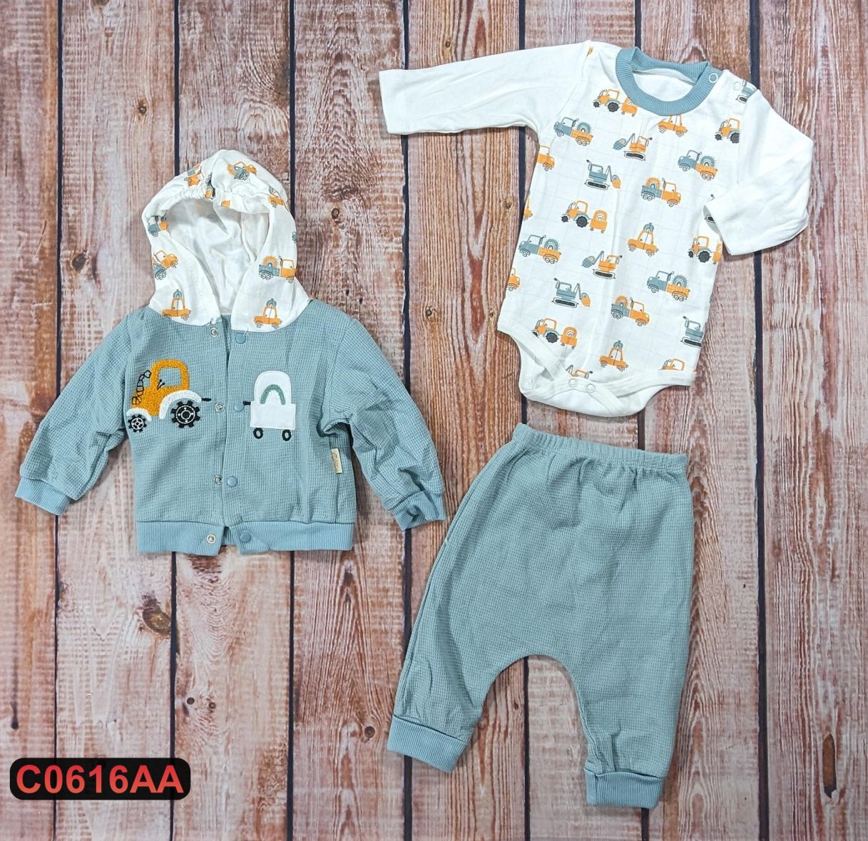 Pamučni komplet iz 3 dela (56-68)