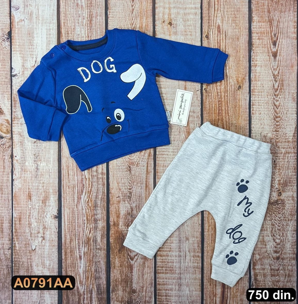 Pamučni komplet iz 2 dela (62-74)