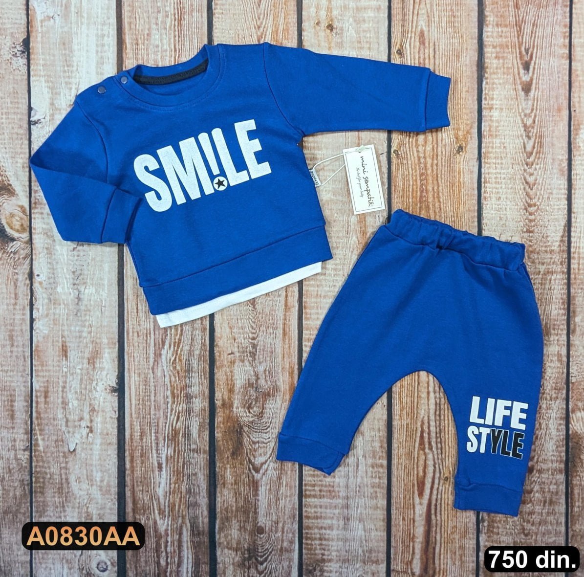 Pamučni komplet iz 2 dela (62-74)