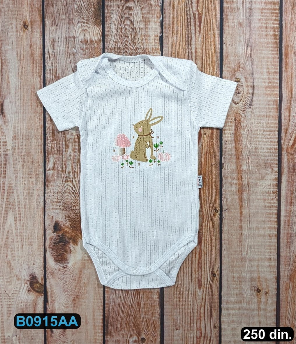 Pamučni bodi sa kratkim rukavom (62-86)