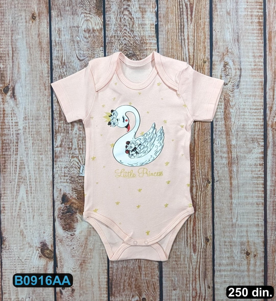 Pamučni bodi sa kratkim rukavom (62-86)