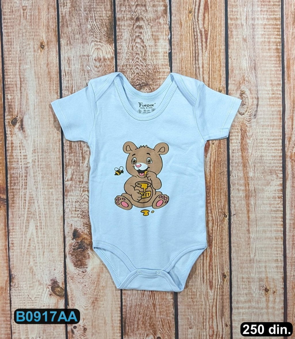 Pamučni bodi sa kratkim rukavom (62-86)