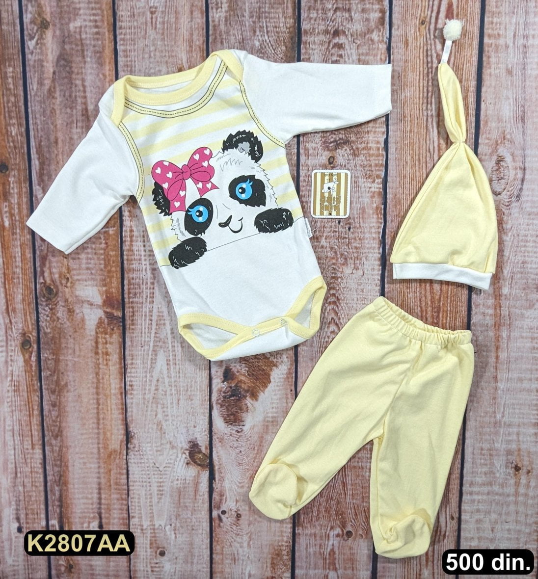 Pamučni komplet iz 3 dela (62-68)