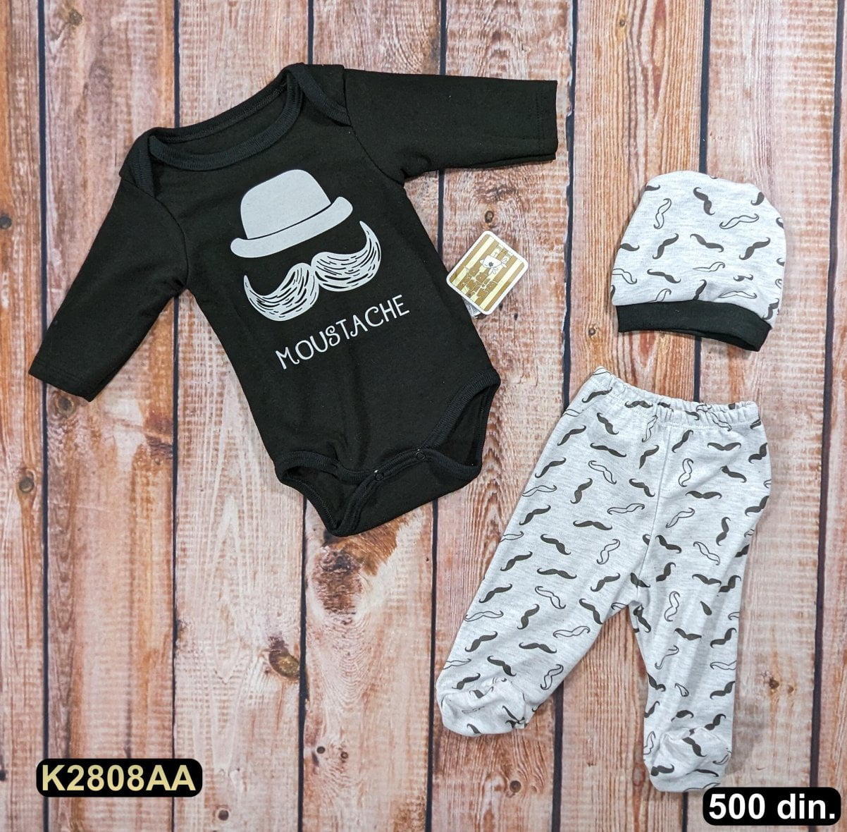 Pamučni komplet iz 3 dela (62-68)