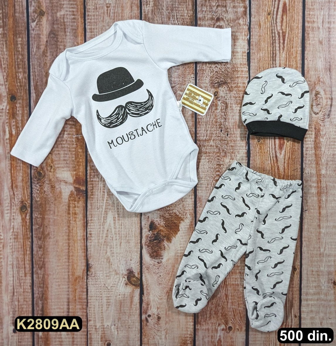 Pamučni komplet iz 3 dela (62-68)