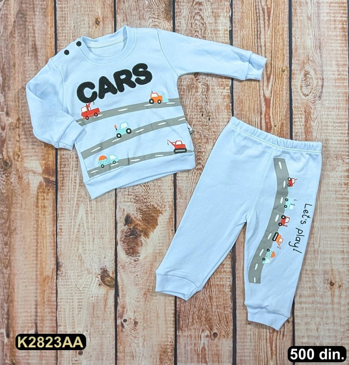 Pamučni komplet iz 2 dela (74-86)