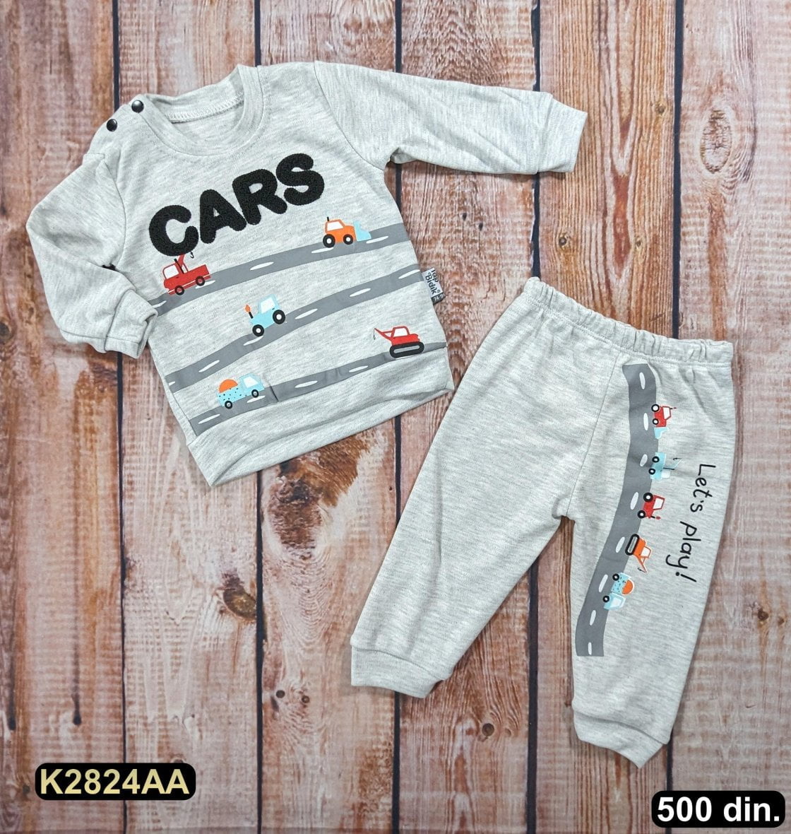 Pamučni komplet iz 2 dela (74-86)