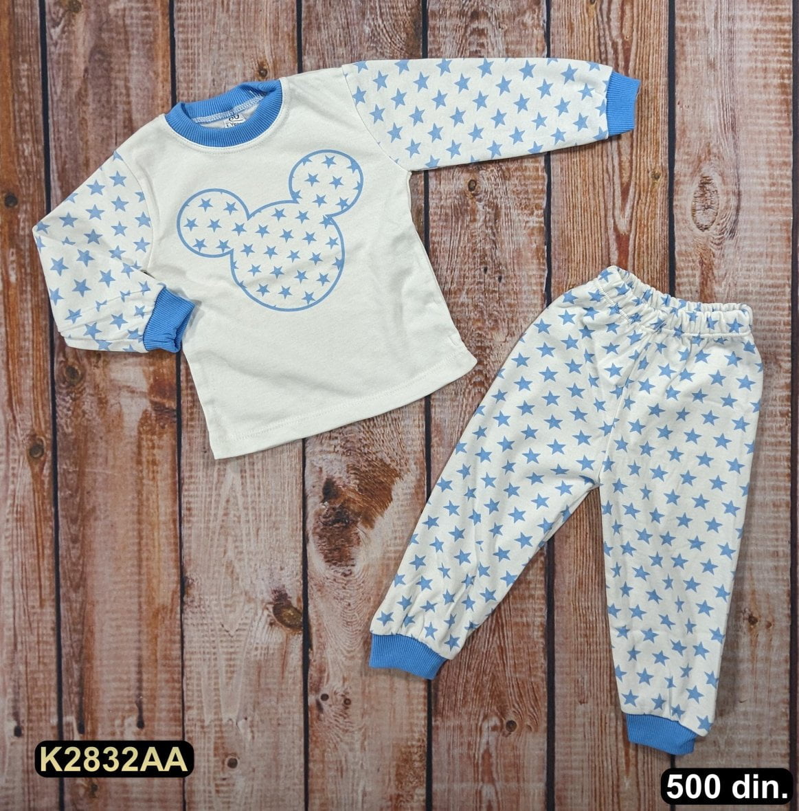 Pamučna pidžama iz 2 dela (80-116)