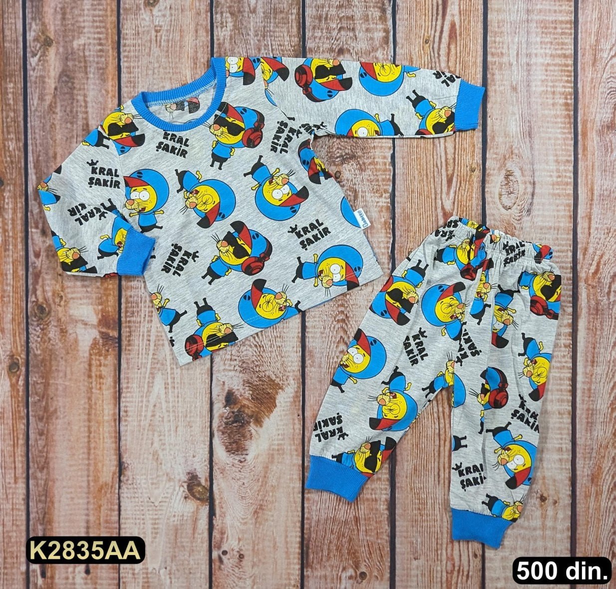 Pamučna pidžama iz 2 dela (80-128)