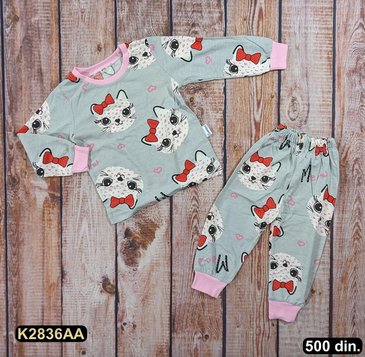 Pamučna pidžama iz 2 dela (80-128)