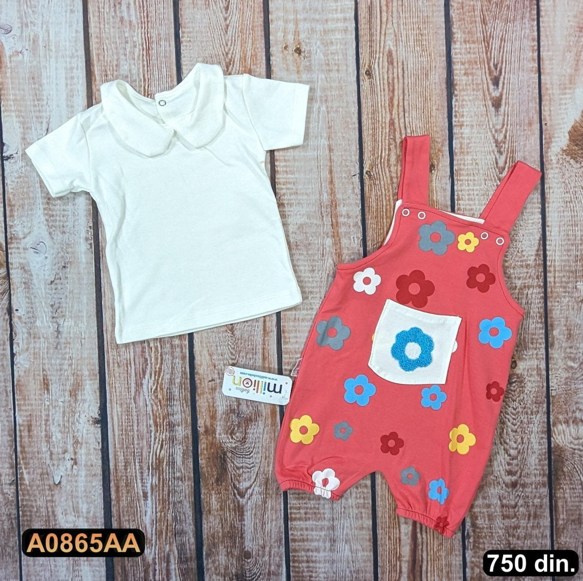 Pamučna zekica sa majicom (62-74)