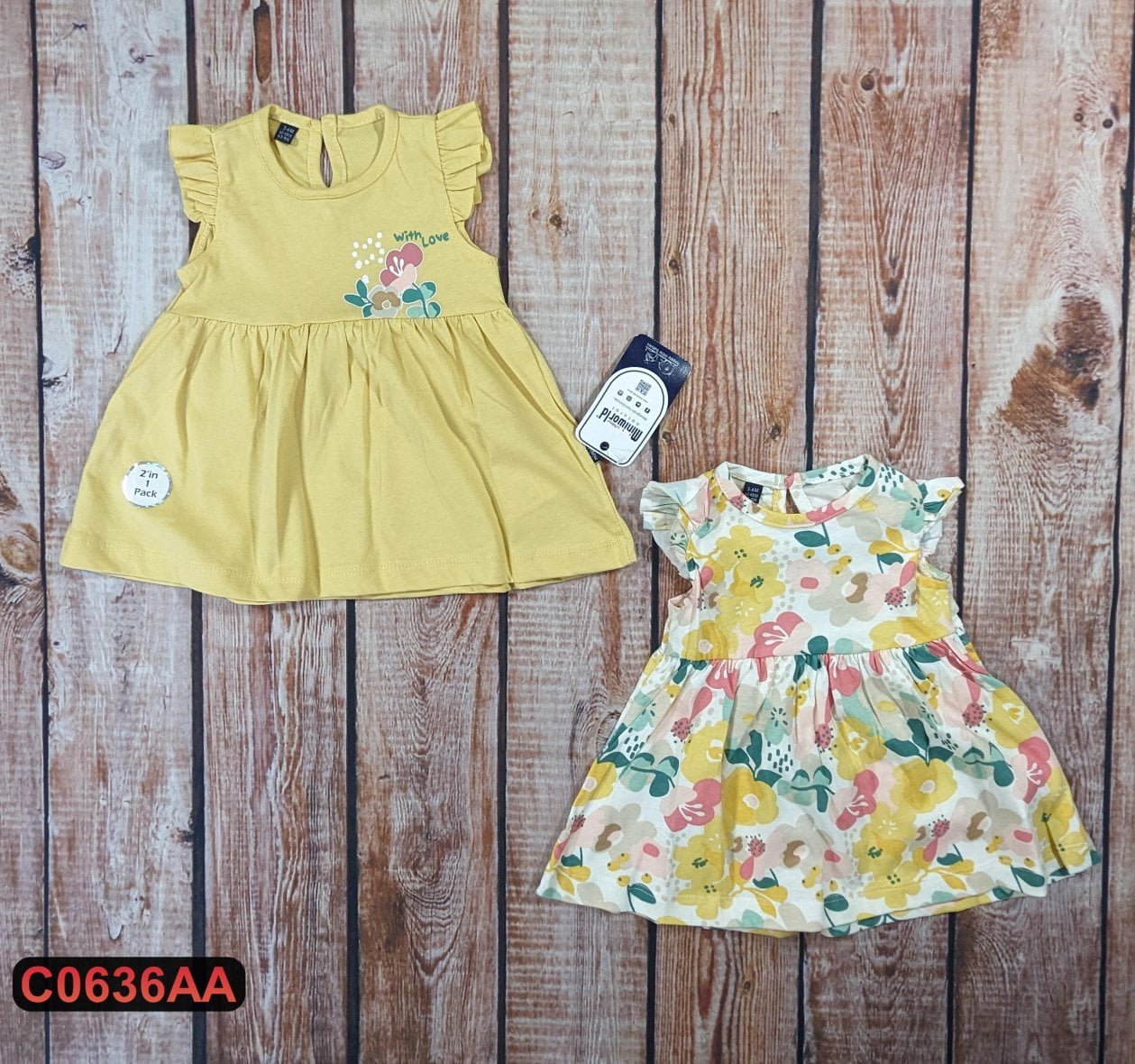 Dve pamučne haljine u setu (68-86)