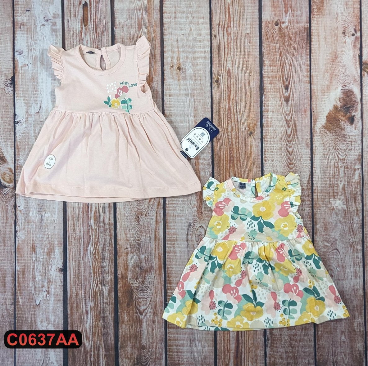 Dve pamučne haljine u setu (68-86)