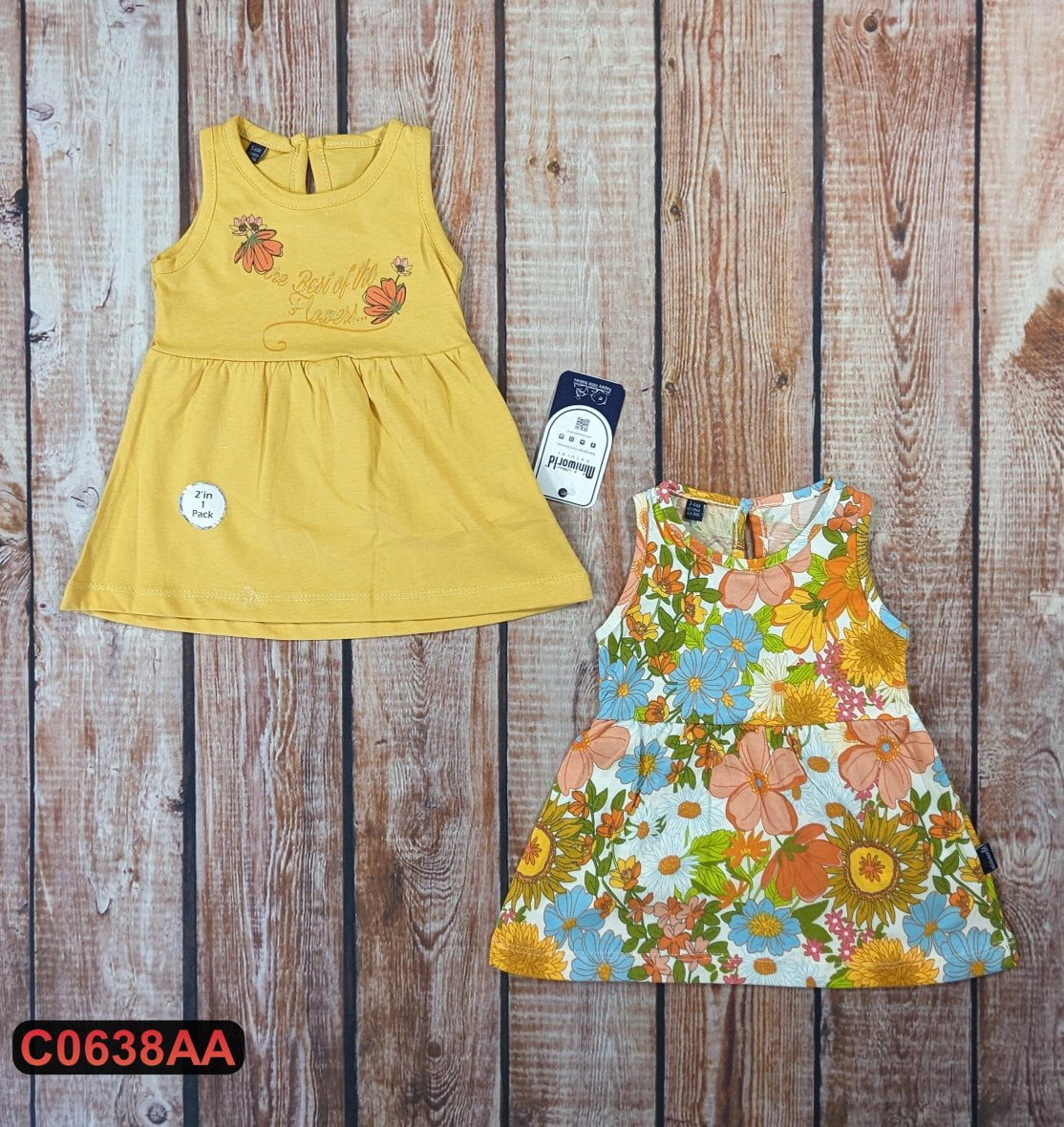 Dve pamučne haljine u setu (68-86)