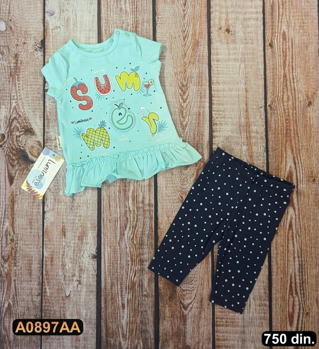 Pamučne komplet iz 2 dela (68-80)