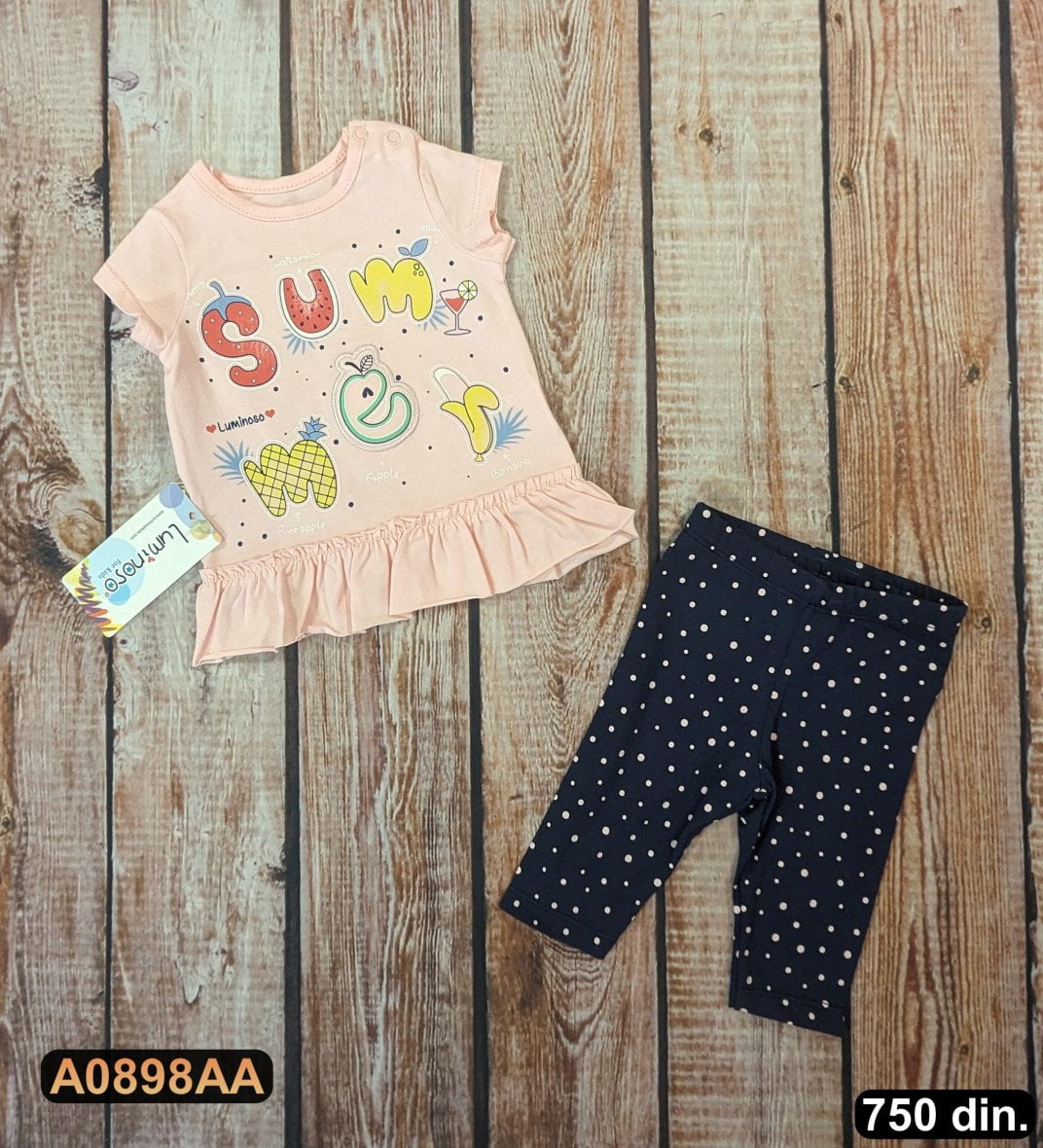 Pamučne komplet iz 2 dela (68-80)